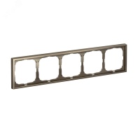 ARTGALLERY рамка 5-постовая, универсальная, мокко Systeme Electric GAL000605