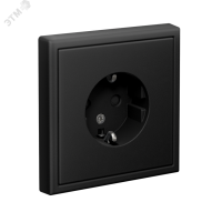 ARTGALLERY розетка с заземлением со шторками, 16А, механизм, карбон Systeme Electric GAL001045