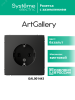 GAL001443 ARTGALLERY розетка с заземлением, 16А, механизм, базальт Systeme Electric 
