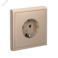 ARTGALLERY розетка с заземлением со шторками, 16А, механизм, песочный Systeme Electric GAL001245 SE (Потенциал)