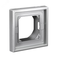 ARTGALLERY рамка 1-постовая IP44,  алюминий Systeme Electric GAL440301