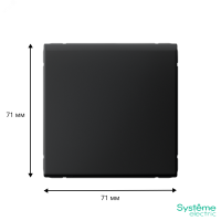 ARTGALLERY вывод кабеля, механизм, карбон Systeme Electric GAL001099