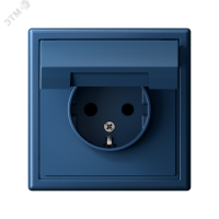 ARTGALLERY розетка с заземл. со шторк. с крышкой, 16А, IP20, механизм, аквамарин Systeme Electric GAL001146 SE (Потенциал)