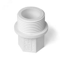 Заглушка резьбовая 1/2' полипропиленовая PPR белая PRO AQUA PA15508P