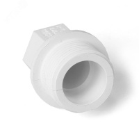 Заглушка резьбовая 1/2' полипропиленовая PPR белая PRO AQUA PA15508P