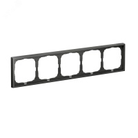 ARTGALLERY рамка 5-постовая, универсальная, базальт Systeme Electric GAL001405