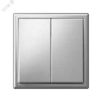 ARTGALLERY 2-клавишный выключатель, сх.5, 10АХ, механизм, алюминий Systeme Electric GAL000351 SE (Потенциал)