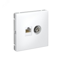 ARTGALLERY розетка двойная ТВ + компьютерная RJ45, кат. 5Е, лотос Systeme Electric GAL001389