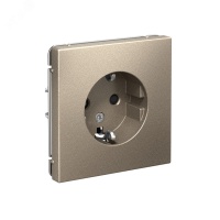 ARTGALLERY розетка с заземлением со шторками, 16А, механизм, шампань Systeme Electric GAL000545 SE (Потенциал)