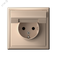 ARTGALLERY розетка с заземл. со шторк. с крышкой, 16А, IP20, механизм, песочный Systeme Electric GAL001246