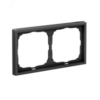 ARTGALLERY рамка 2-постовая, универсальная, карбон Systeme Electric GAL001002