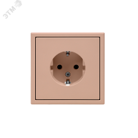 ARTGALLERY розетка с заземлением, 16А, механизм, песочный Systeme Electric GAL001243