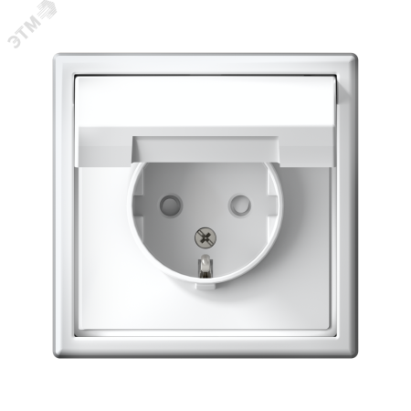 GAL001346 ARTGALLERY розетка с заземл. со шторк. с крышкой, 16А, IP20, механизм, лотос Systeme Electric 