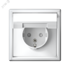 GAL001346 ARTGALLERY розетка с заземл. со шторк. с крышкой, 16А, IP20, механизм, лотос Systeme Electric 