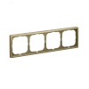 ARTGALLERY рамка 4-постовая, золото Systeme Electric GAL001604