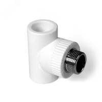 Тройник комбинированный НР Белый 32-1/2 PRO AQUA PA25015
