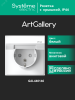 GAL440146 ARTGALLERY розетка с заземл. со шт. с крышк, 16А, IP44, механизм, белый Systeme Electric 