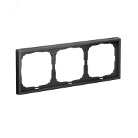 ARTGALLERY рамка 3-постовая, универсальная, базальт Systeme Electric GAL001403