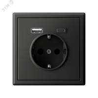 ARTGALLERY розетка 16А с 2 USB A+C, 5В/2.4А/3.0А. 2х5В/1.5А. механизм, базальт Systeme Electric GAL001432