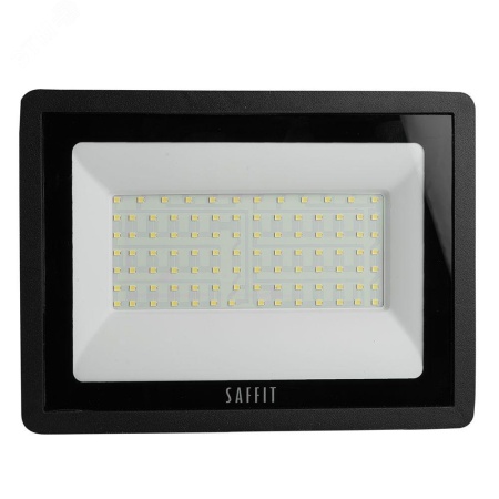 SFL90-100 55068 Прожектор светодиодный ДО-100w 6400К 9000Лм IP65 черный SAFFIT 