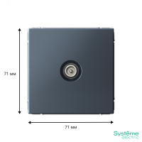 ARTGALLERY TV ТВ розетка оконечная 1DB, механизм, грифель Systeme Electric GAL000791