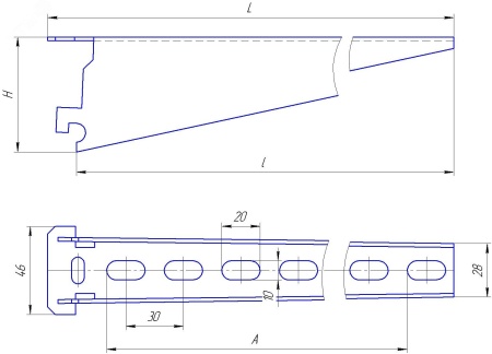 П0000005011 Полка кабельная К1163Ц 430мм Завод ЭМИ Курган 667 