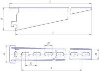 Полка кабельная К1163Ц 430мм Завод ЭМИ Курган 667 П0000005011