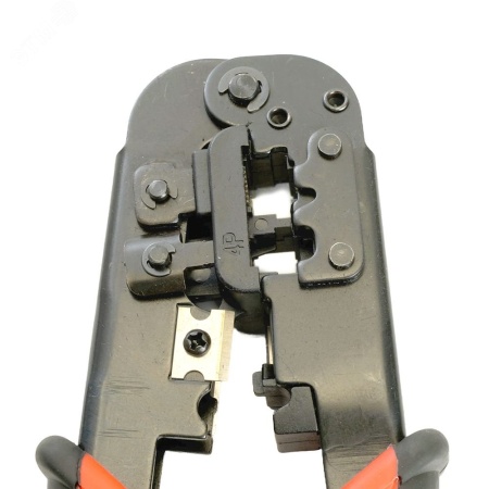 Кримпер для обжима RJ разъемов (RJ-45, RJ-12, RJ-11) черный/красный STEKKER CTLS007 49613