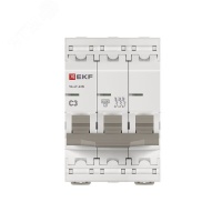 Автоматический выключатель 3P 3А (C) 4.5kA ВА 47-63N EKF PROxima M634303C