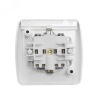 Розетка с заземлением наружная Клио 16А IP44 белая UNIVersal К2228