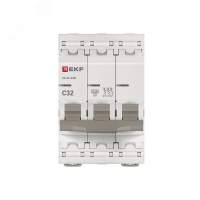 Автоматический выключатель 3P 32А (C) 4.5kA ВА 47-63N EKF PROxima M634332C