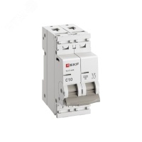 Автоматический выключатель 2P 10А (C) 4.5kA ВА 47-63N EKF PROxima M634210C