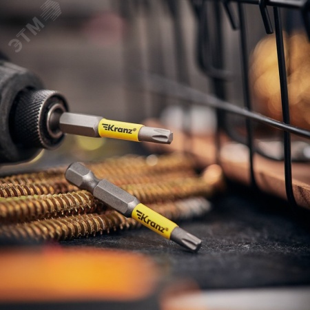 KR-92-0428-1 Бита для шуруповерта Torx T25х50 мм (упак. - 2 шт.) Kranz 