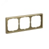 ARTGALLERY рамка 3-постовая, золото Systeme Electric GAL001603