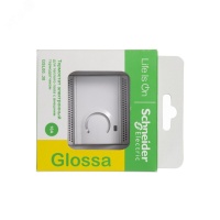 GLOSSA Термостат электронный теплого пола с датчиком в сборе 10A белый Systeme Electric GSL000138