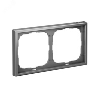 ARTGALLERY рамка 2-постовая, универсальная, сталь Systeme Electric GAL000902