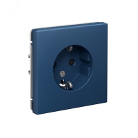 ARTGALLERY розетка с заземлением со шторками, 16А, механизм, аквамарин Systeme Electric GAL001145 SE (Потенциал)