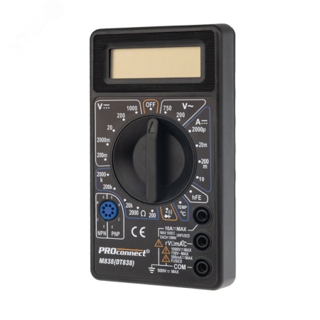 13-3013 Мультиметр портативный M838 DT838 ProConnect 