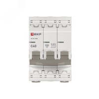 Автоматический выключатель 3P 40А (C) 4.5kA ВА 47-63N EKF PROxima M634340C