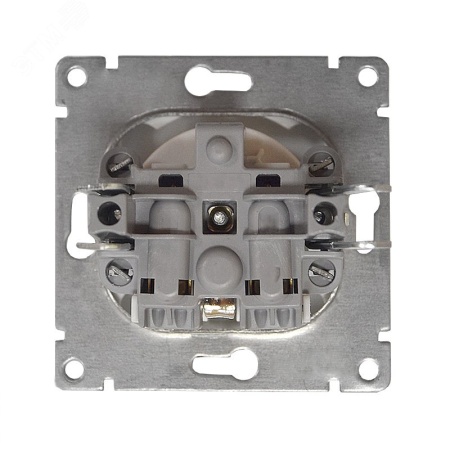 A0028-Gr Розетка одноместная серия Афина с/з, с/у, 16А, 220В, графит (еврослот) UNIVersal 