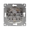 A0028-Gr Розетка одноместная серия Афина с/з, с/у, 16А, 220В, графит (еврослот) UNIVersal 