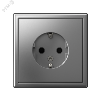 ARTGALLERY розетка с заземлением со шторками, 16А, механизм, сталь Systeme Electric GAL000945