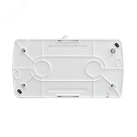 Клио Розетка двухпостовая с/з с прозрачной крышкой IP54 белый UNIVersal К2232