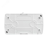 К2232 Клио Розетка двухпостовая с/з с прозрачной крышкой IP54 белый UNIVersal 