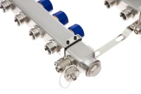 Коллекторная группа SSM-10R set 10 контуров 1' x 3/4' с термостатическими клапанами и кронштейнами Ридан 088U0980R
