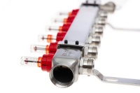 Коллекторная группа SSM-8RF set 8 контуров 1' x 3/4' с расходомерами и кронштейнами Ридан 088U0958R