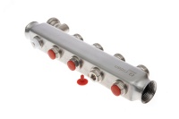 Коллекторная группа SSM-6R set 6 контуров 1' x 3/4' с термостатическими клапанами и кронштейнами Ридан 088U0976R