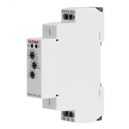 DRM-TM-1-240 Реле времени многофункциональное, конфигурация контакта 1CO, AC/DC 12-240В DKC 