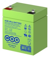 Аккумулятор GP 12В 5.5Ач WBR WBR GP1255 Аккумулятор GP1255 F2