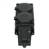 MST4102BK Колодка 2х розетка 2К+З каучуковая 16А/250В IP44 Чёрная MultiSet Systeme Electric 